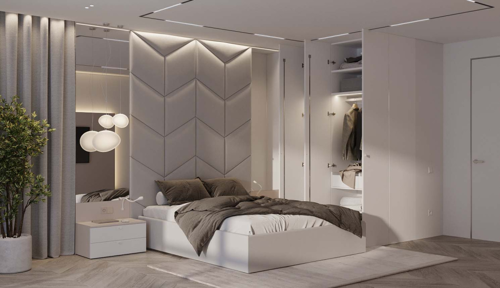 Модные тренды дизайна спальни - фото №14