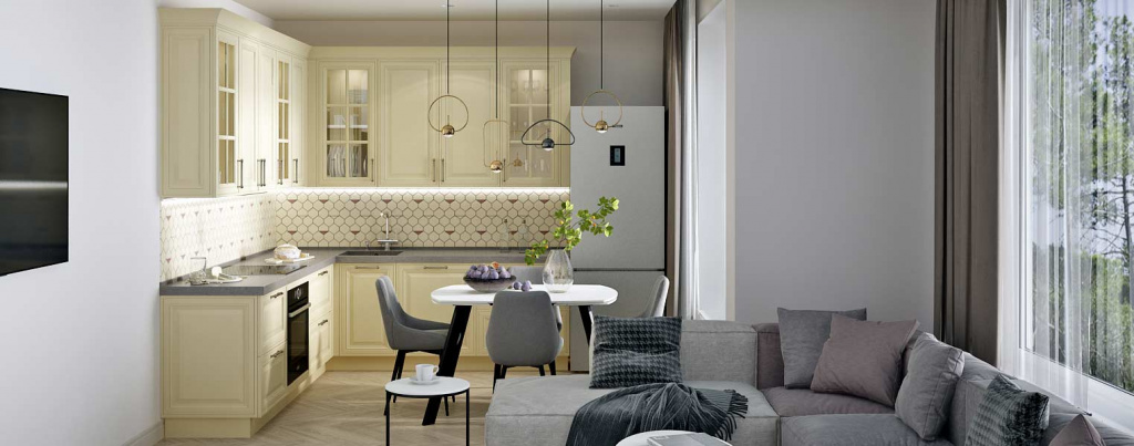 Кухня в стиле прованс: 70 фото и идей дизайна - фото №24