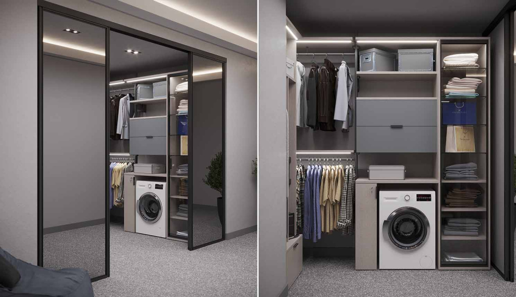 Идеи дизайна гардеробной в стиле лофт: 40+ фото - фото №10