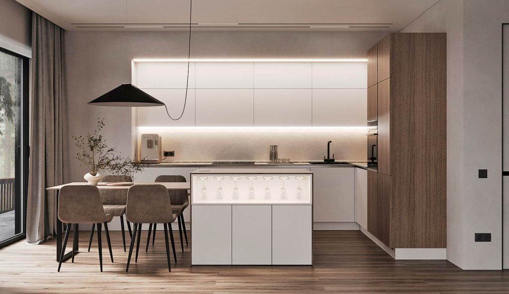 Дизайн кухни в частном доме — идеи для интерьера с фото - фото №9