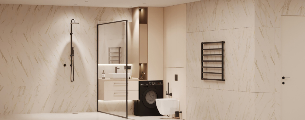 Тренды дизайна ванной комнаты 2025 года - фото №45