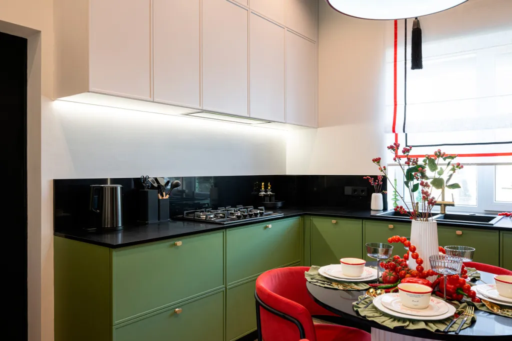 Интерьер цвета листвы и спелых ягод для загородного дома - фото №5