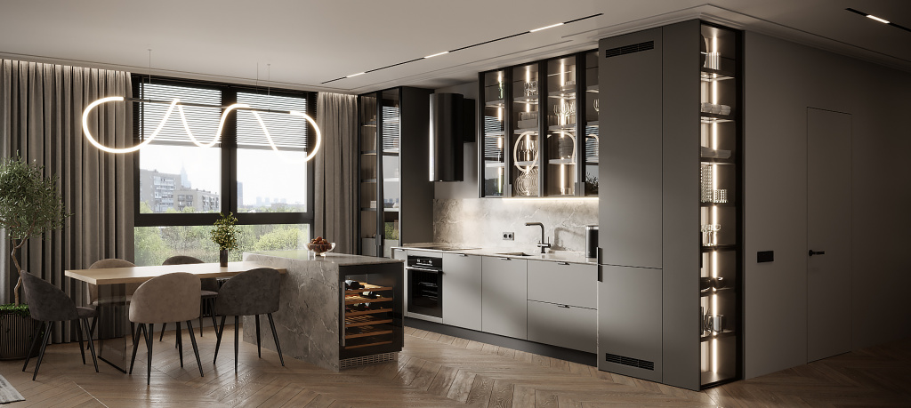 Кухня в стиле минимализм: тенденции дизайна - фото №4