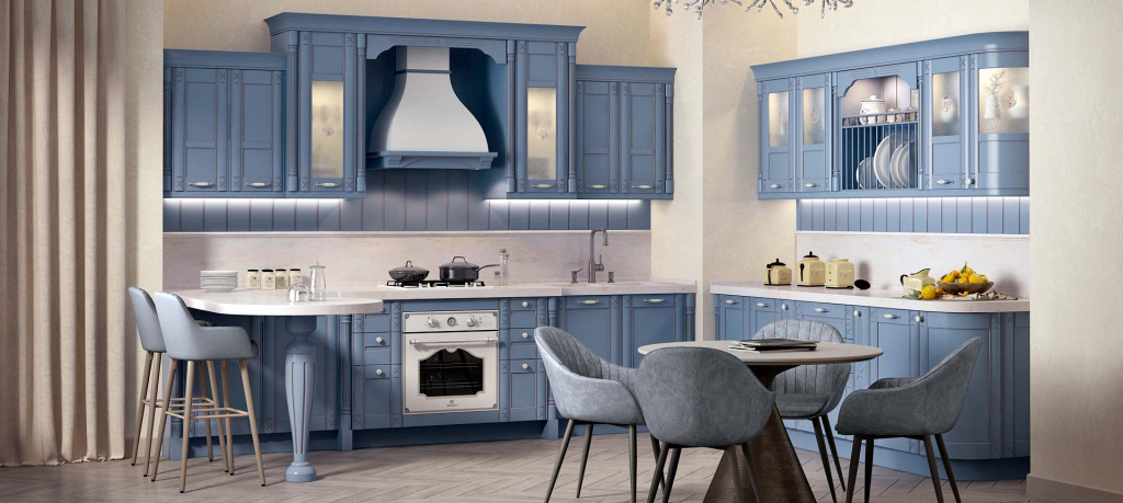 Кухня в стиле прованс: 70 фото и идей дизайна - фото №19