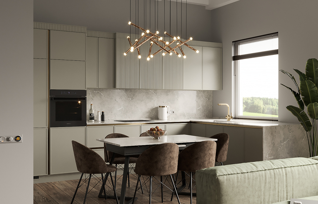 Топ-6 нестандартных кухонь: 47 фото в интерьере, современные решения - фото №20