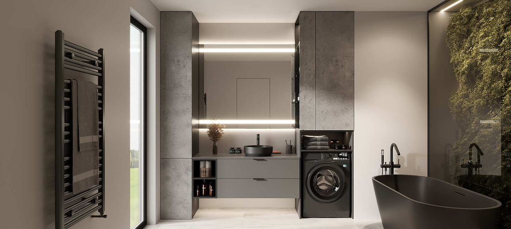 Ванная в стиле лофт: 50 фото и 50 идей - фото №27