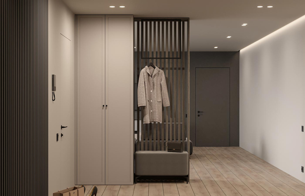 Идеи дизайна прихожей в скандинавском стиле - фото №2