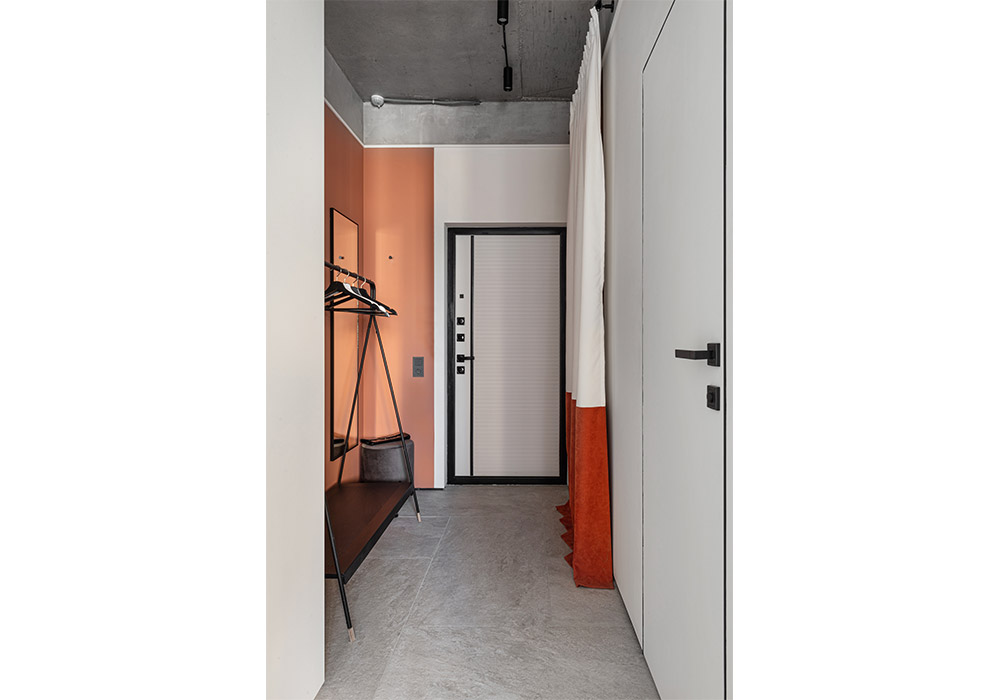 Северная сдержанность и южный темперамент в однокомнатной квартире - фото №21