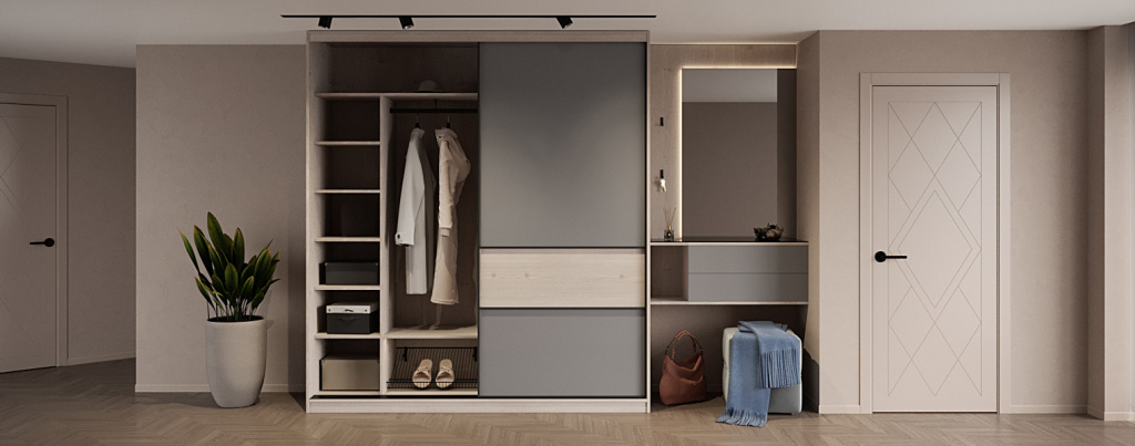 Полки против шкафов: что лучше для ванной, прихожей, кухни и спальни - фото №10