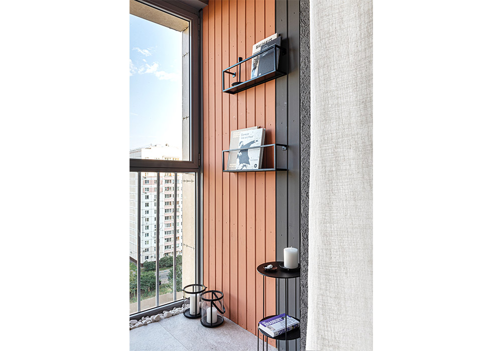 Северная сдержанность и южный темперамент в однокомнатной квартире - фото №26