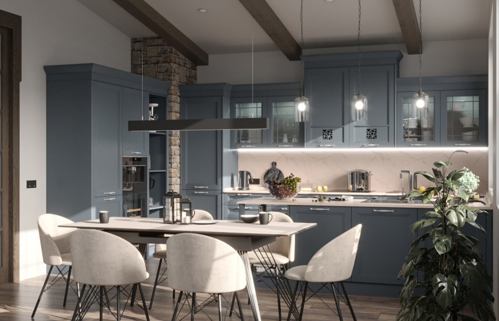 Дерево, стекло, металл: топ-20 сочетаний для современной кухни - фото №32