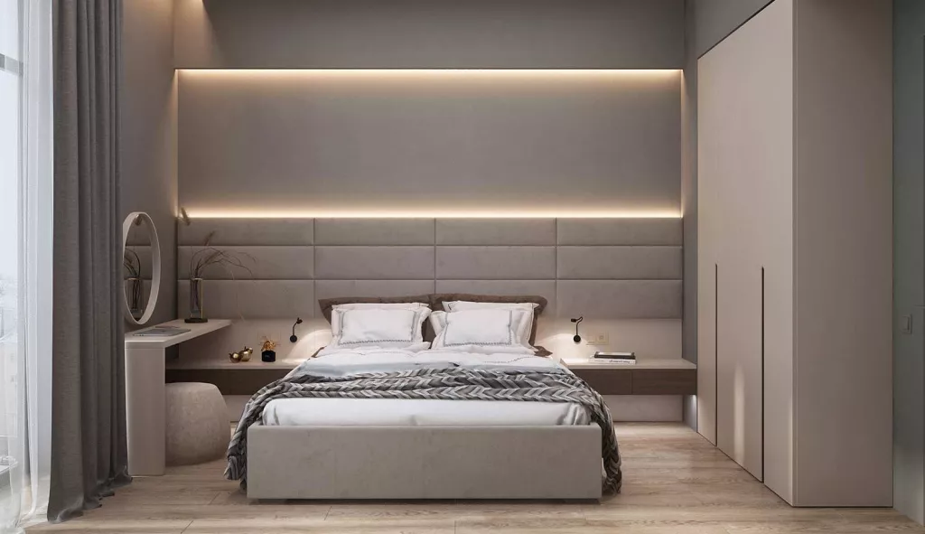 Технологии, минимализм и уют: тренды в дизайне современной спальни - фото №3