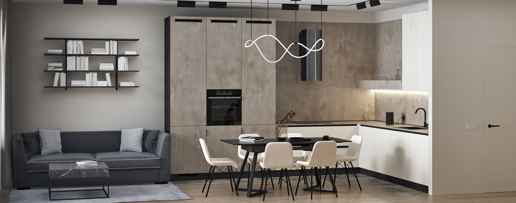 Кухня в стиле минимализм: тенденции дизайна - фото №33