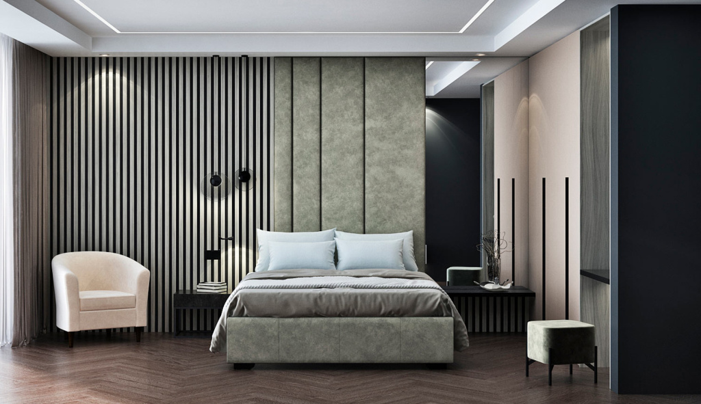 Как спроектировать вместительный шкаф в маленькой спальне - фото №16