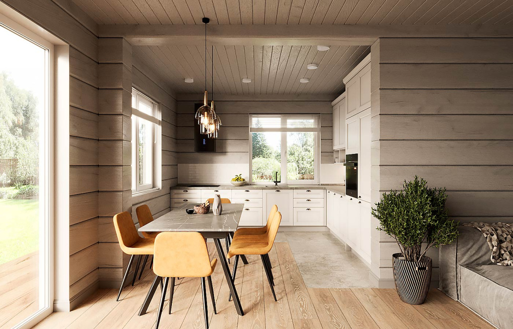 Дизайн кухни в частном доме — идеи для интерьера с фото - фото №2