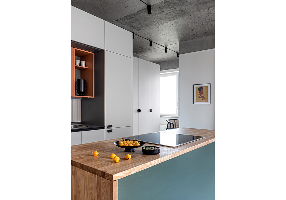 Северная сдержанность и южный темперамент в однокомнатной квартире - фото №7