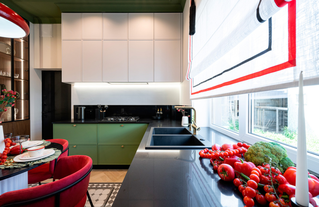 Интерьер цвета листвы и спелых ягод для загородного дома - фото №13