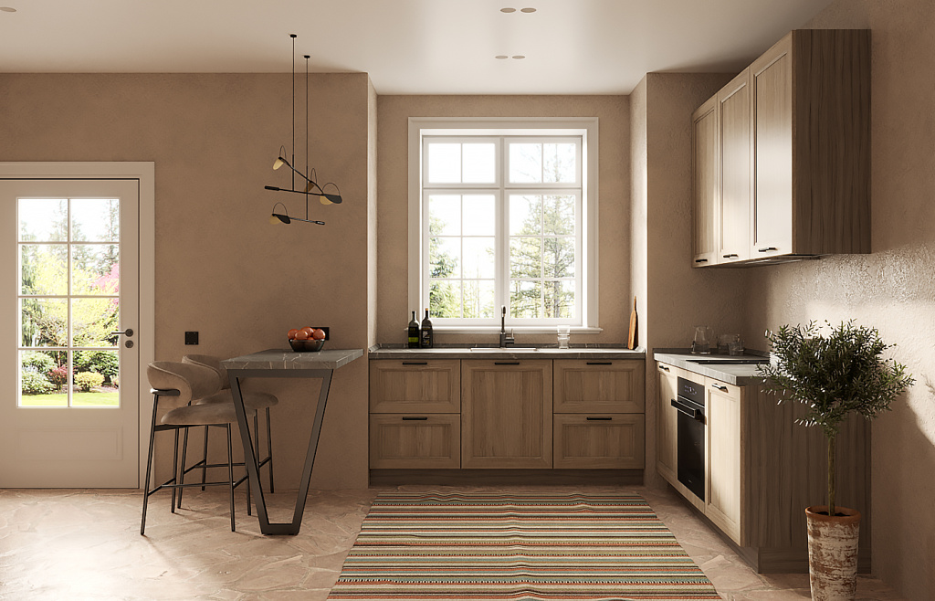 Кухня в загородном доме - фото №3