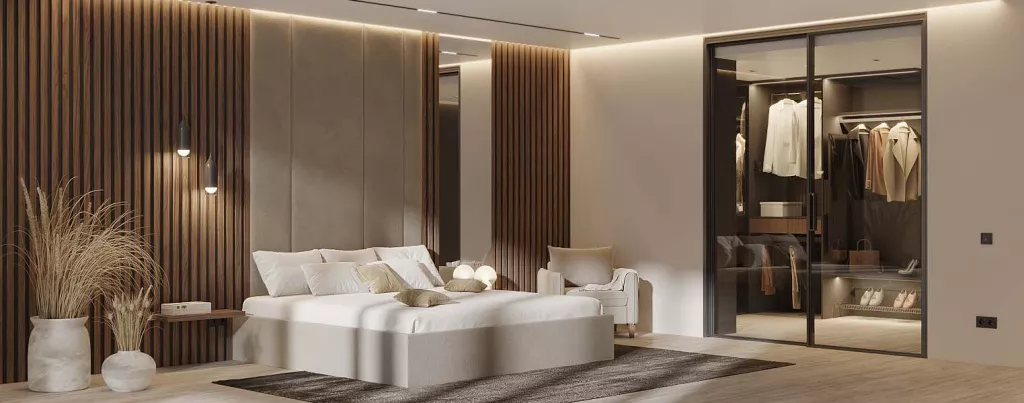 Технологии, минимализм и уют: тренды в дизайне современной спальни - фото №6