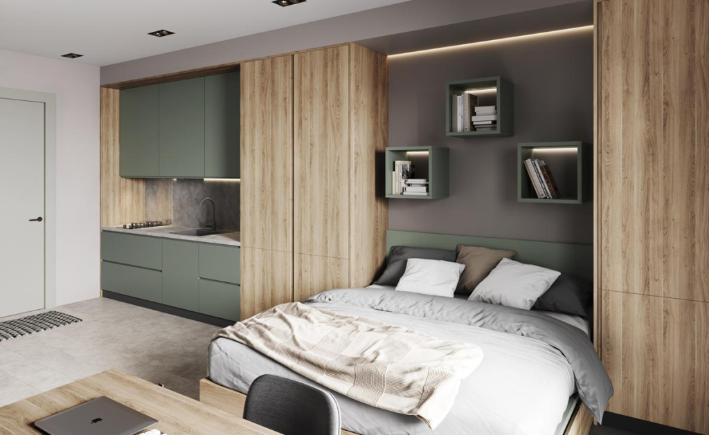 Биофильный дизайн интерьера с материалами  ЭГГЕР - фото №4