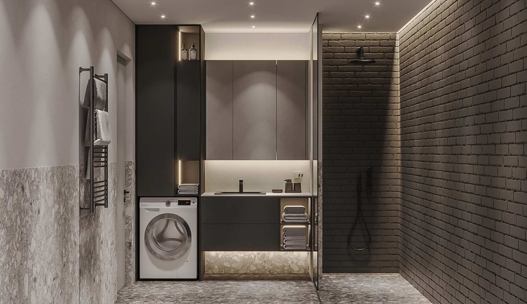 Ванная в стиле лофт: 50 фото и 50 идей - фото №19