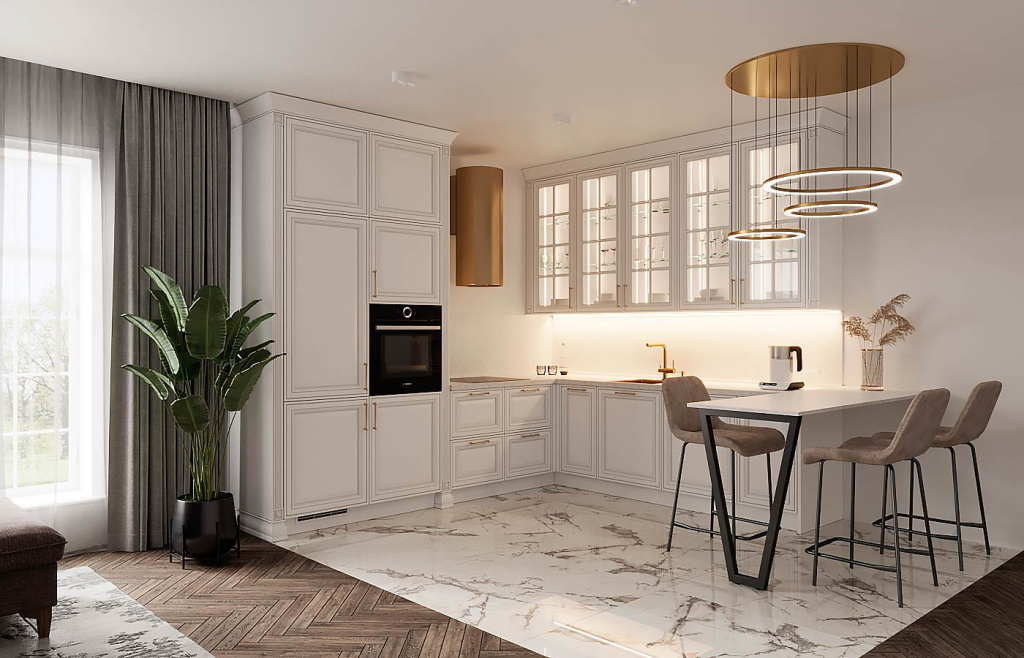 Дизайн кухни в частном доме — идеи для интерьера с фото - фото №4