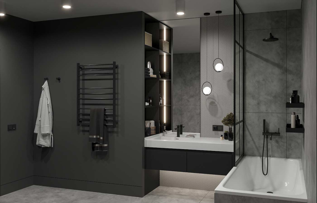 Ванная в стиле лофт: 50 фото и 50 идей - фото №10