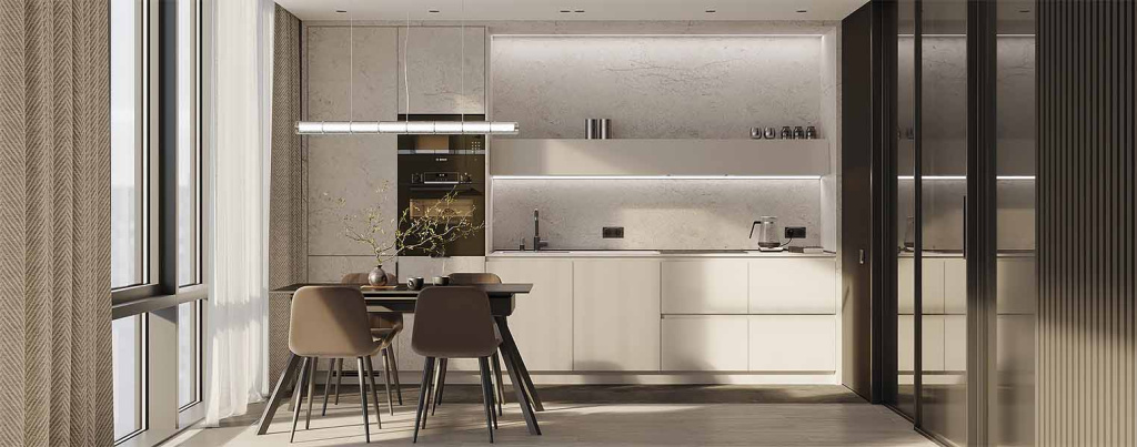 Петербургский дизайн: стильные кухни для белых ночей - фото №35