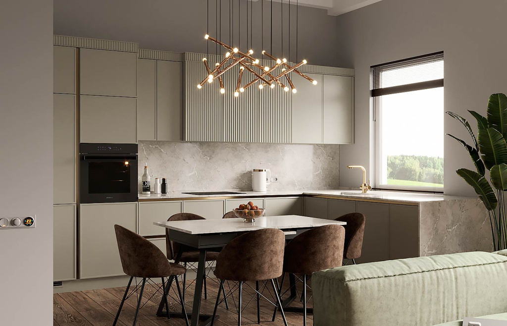 Дизайн кухни в частном доме — идеи для интерьера с фото - фото №11