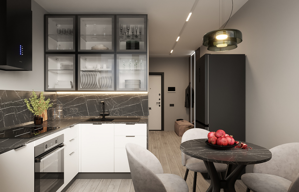 Топ-6 нестандартных кухонь: 47 фото в интерьере, современные решения - фото №43