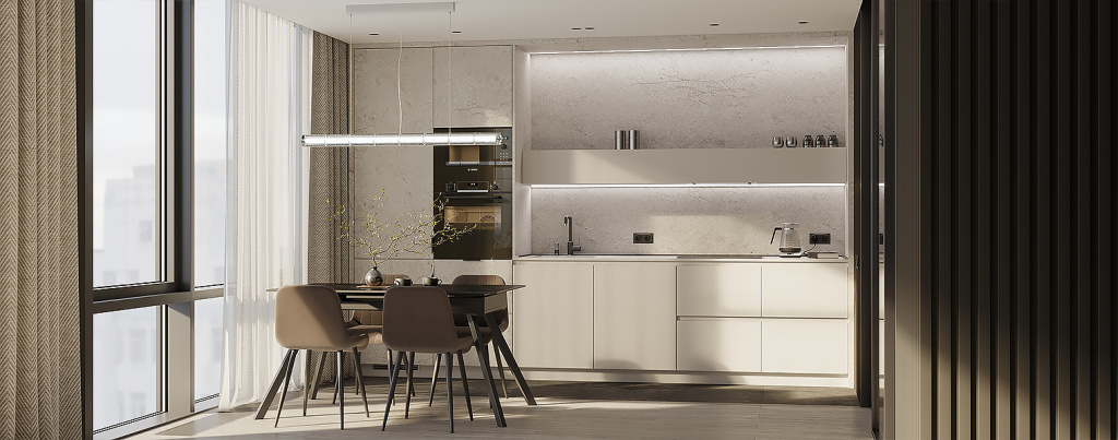 Кухня в стиле минимализм: тенденции дизайна - фото №34