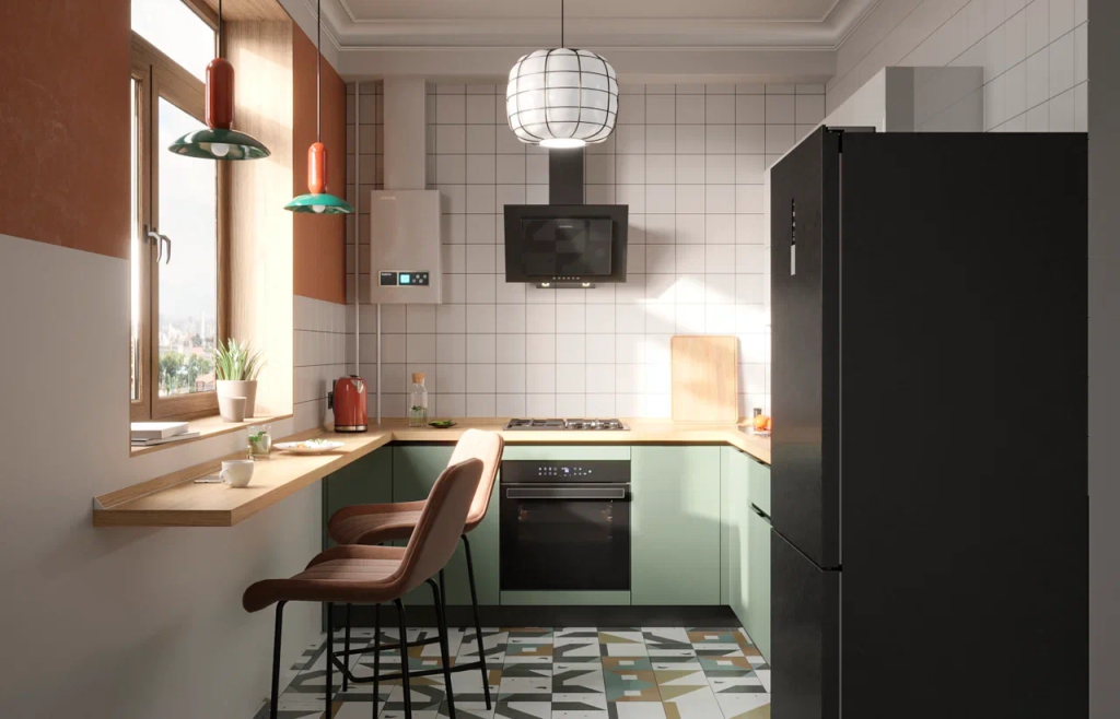 П-образная кухня: как правильно выбрать и обустроить - фото №31