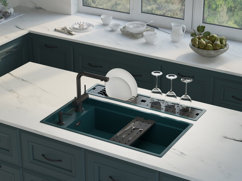 Смесители и мойки для кухни. Модные тренды 2024-2025 - фото №18
