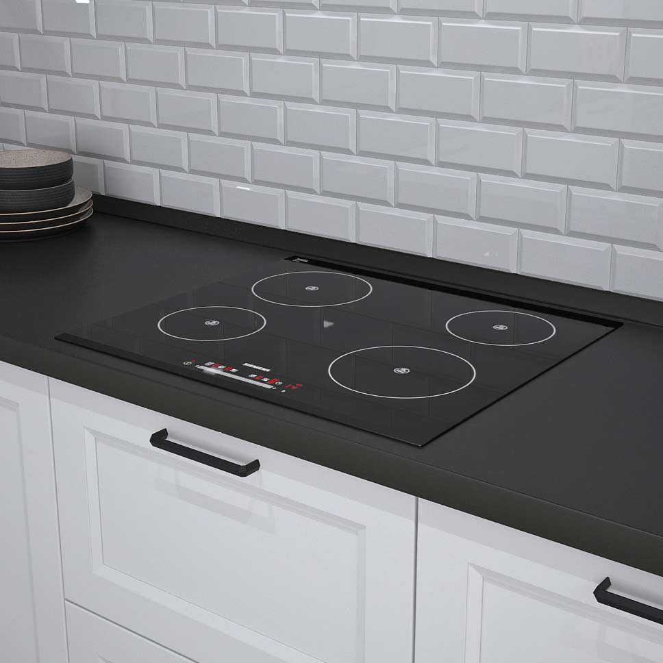 Белая кухня с черной столешницей + 20 фото - фото №6