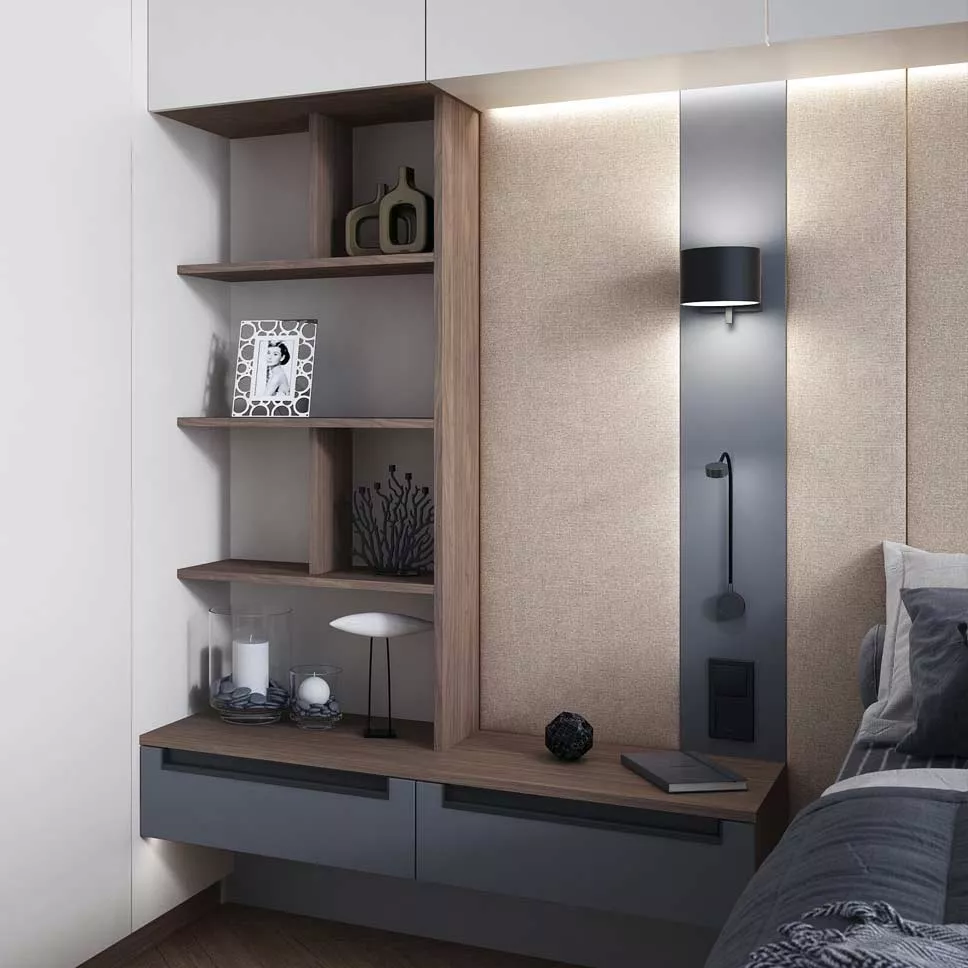 Технологии, минимализм и уют: тренды в дизайне современной спальни - фото №17