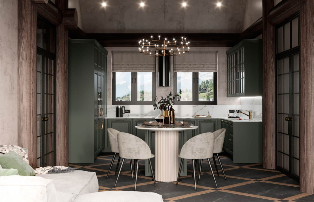 Дизайн кухни в частном доме — идеи для интерьера с фото - фото №22