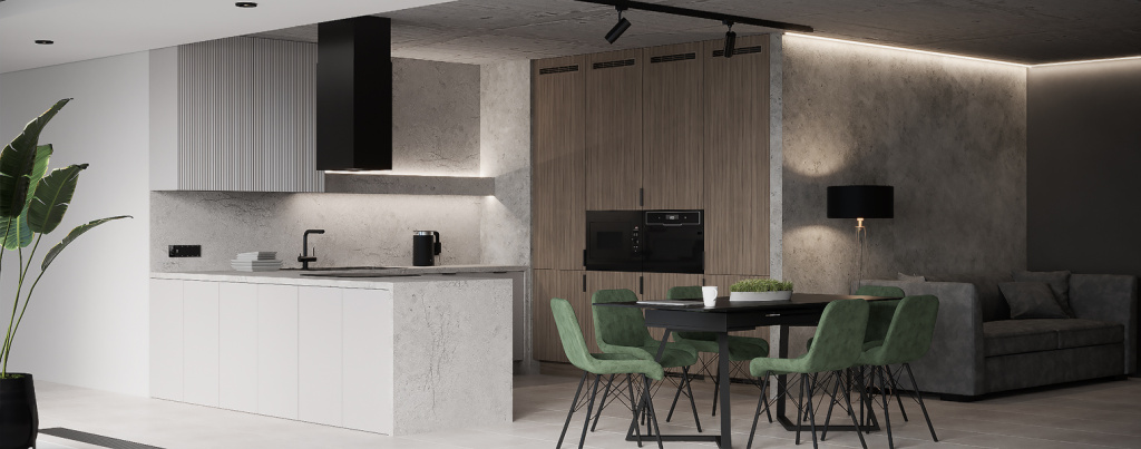 Кухня в стиле минимализм: тенденции дизайна - фото №35