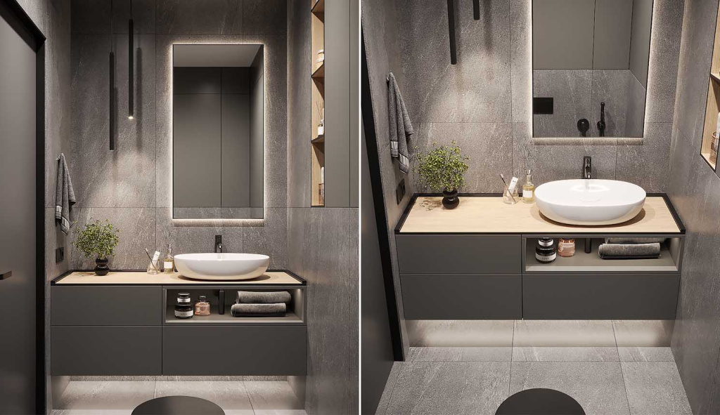 Освещение в ванной: как организовать, какие светильники выбрать, что учесть при подборе - фото №12