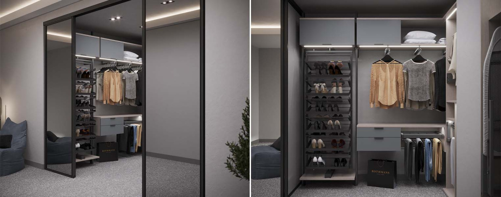 Идеи дизайна гардеробной в стиле лофт: 40+ фото - фото №11