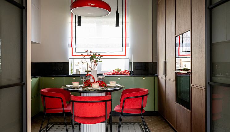 Прогулки по лесу: интерьер цвета листвы и спелых ягод для загородного дома