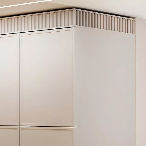 Распашной шкаф с антресолями в прихожую - детальное фото № 3