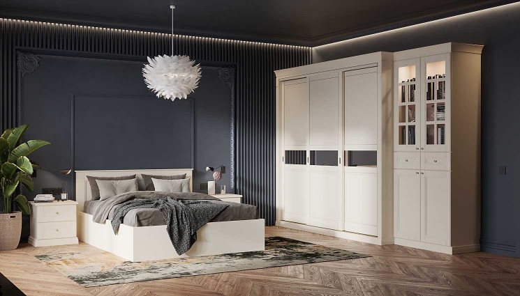 Шкаф-купе классический в спальню