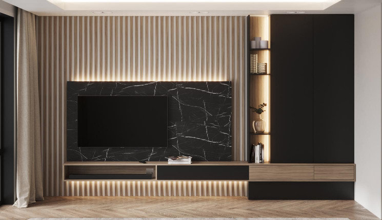 Навесной шкаф в гостиную