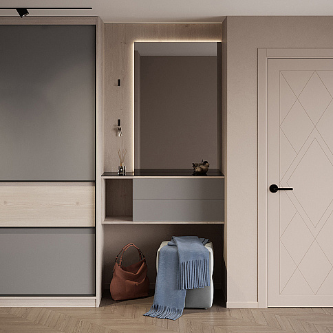 Шкаф-купе в прихожую - детальное фото № 1