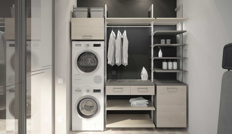 Прачечная в отдельной нише