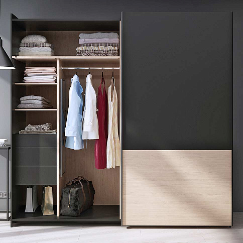 Шкаф-купе с двумя створками в спальню - детальное фото № 1